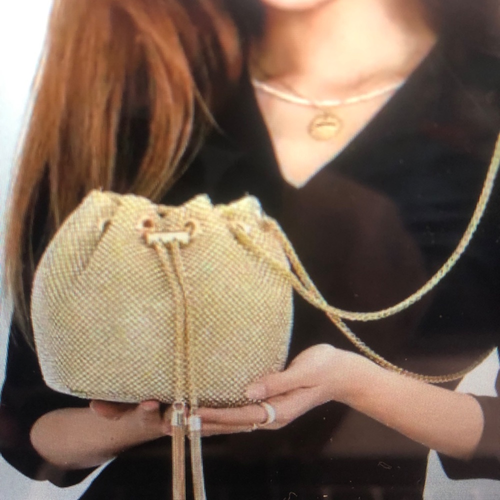 Silver Crystal Bucket Bag - Picture 2 of 4
